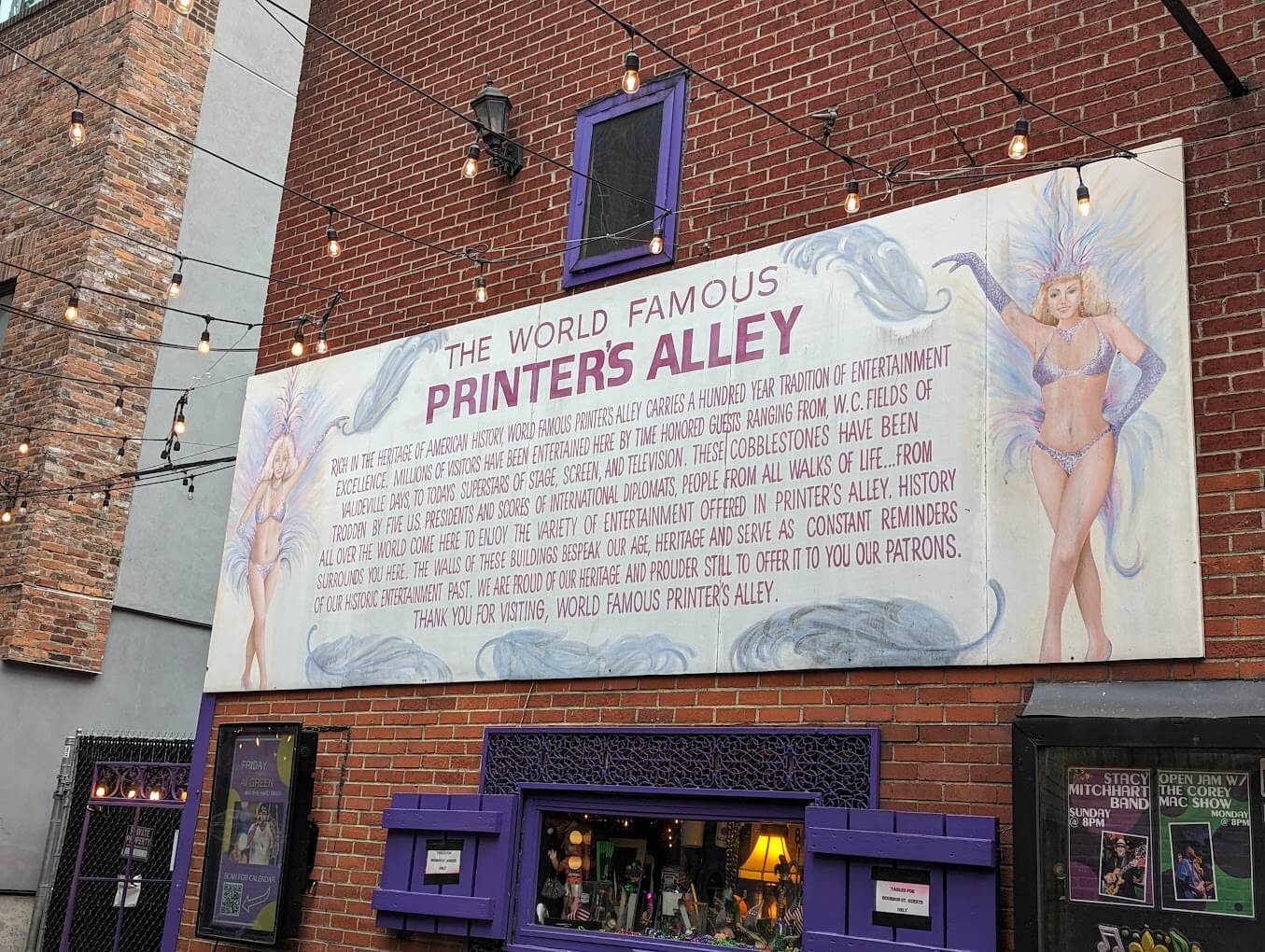 Printers Alley Entrance Fee, Opening Hours & More