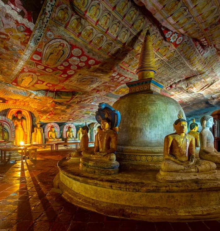 Dambulla Royal Cave Temple and Golden Temple