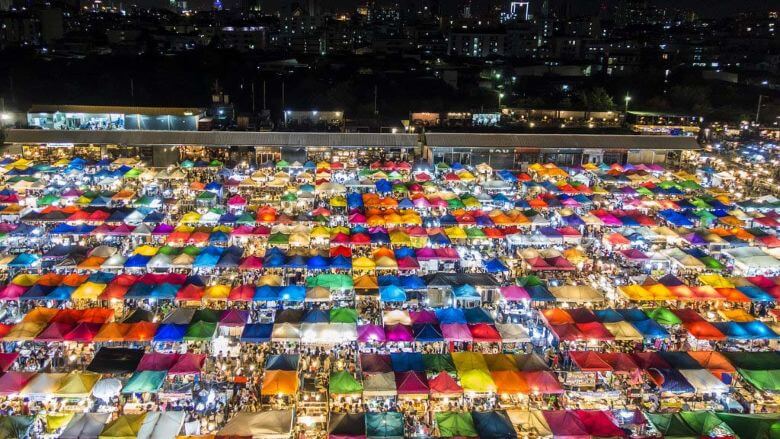 The Rod Fai Market, Bangkok