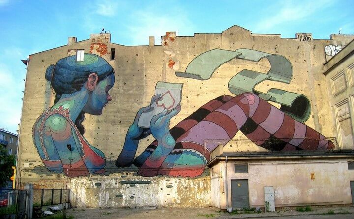 street art in Lodz, Poland