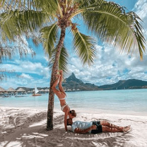over-water hut in Bora Bora