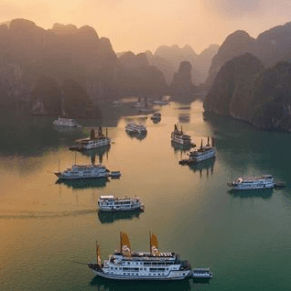 overnight boat cruise along Ha Long Bay