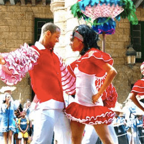 Salsa dancing in Cuba
