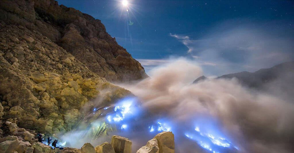Blue Fire at Mount Ijen