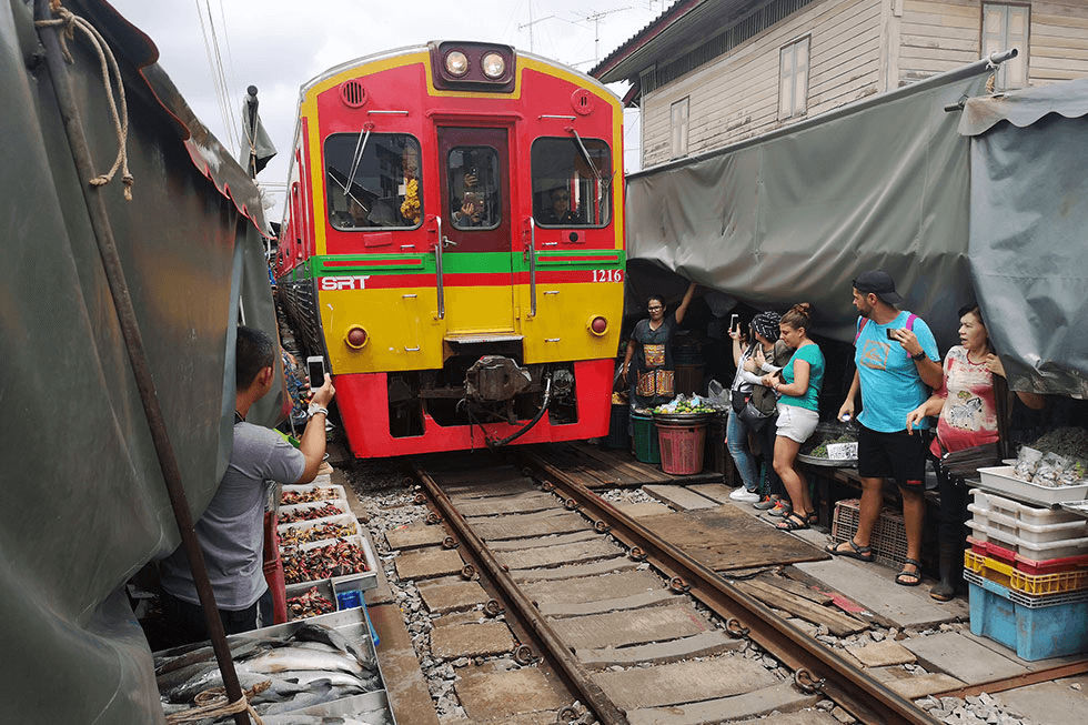 Maeklong railway, Bangkok