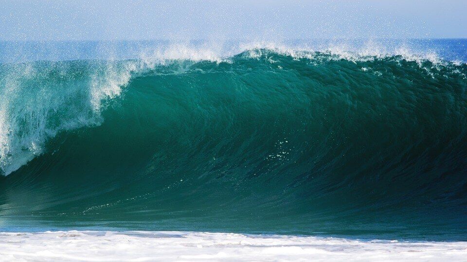 Big waves in Bali