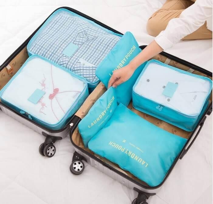 Packing cubes for traveling
