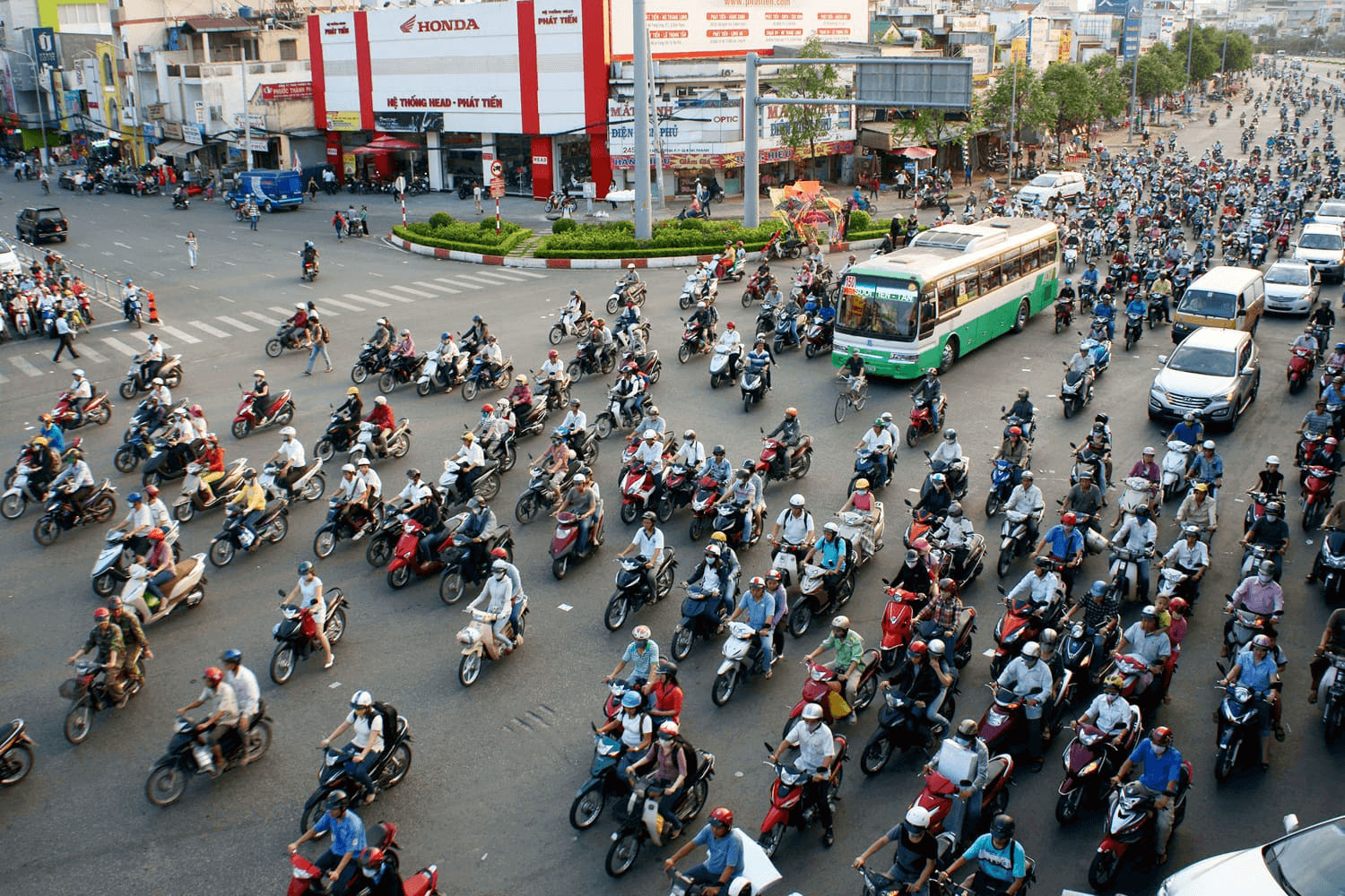 Traffic in Ho Chi Minh City