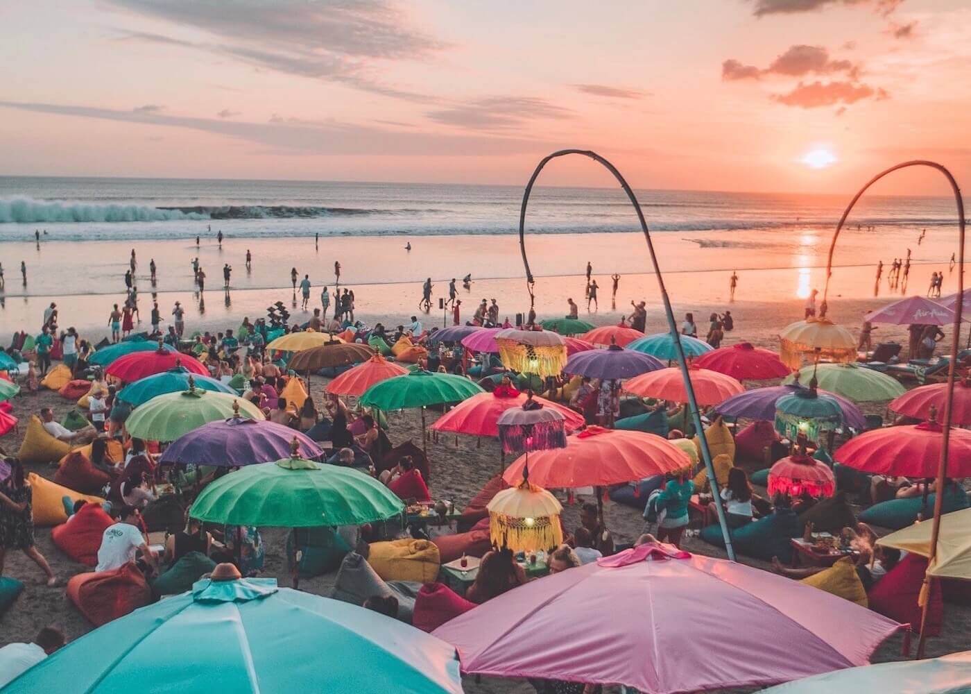 Beach club in Seminyak, Bali