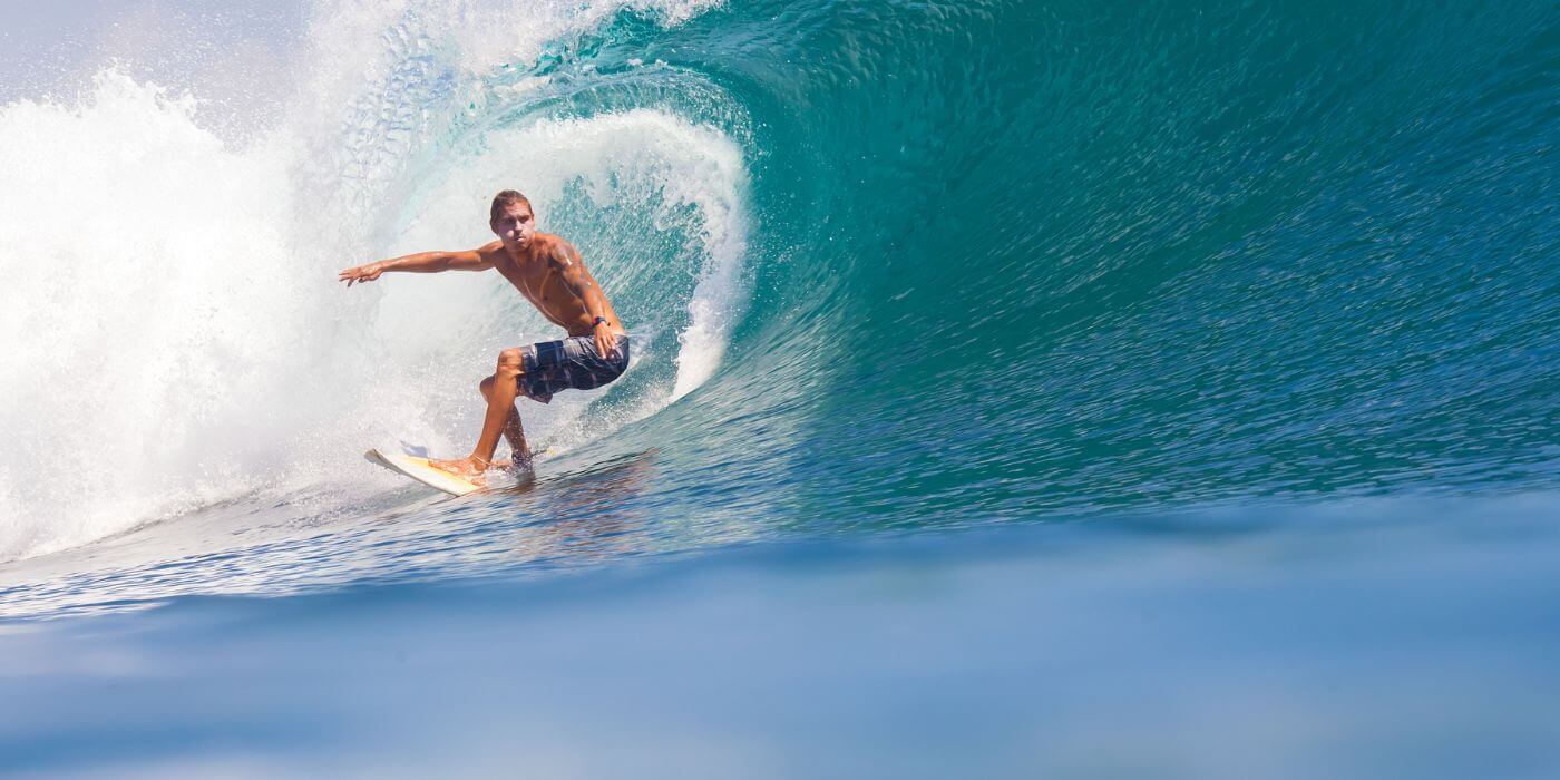 Surfing in Canggu