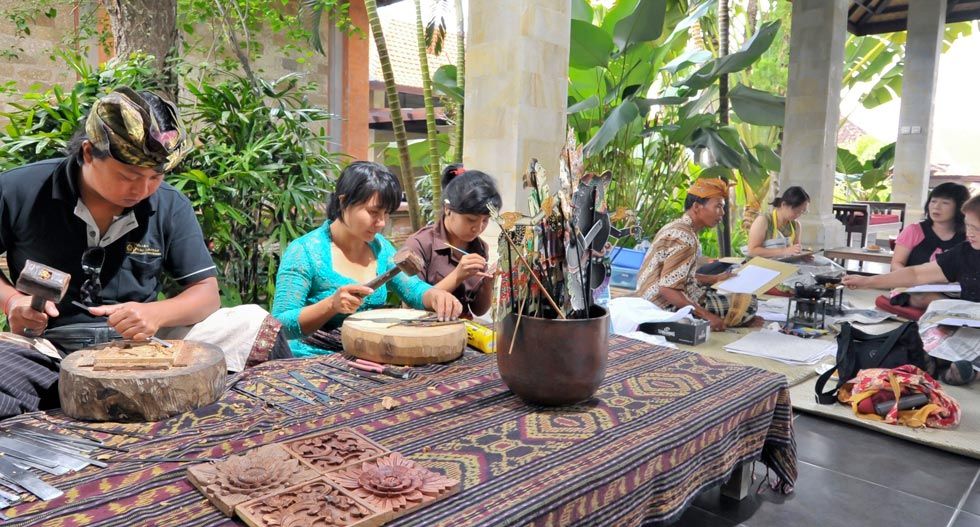 Learn traditional painting from locals in Bali