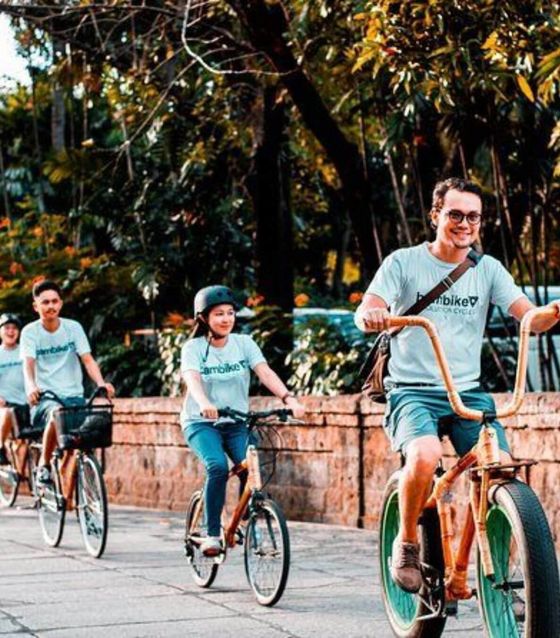 Bamboo bike ride