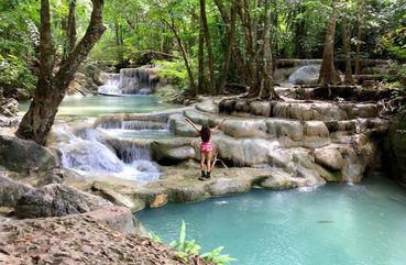 Erawan Waterfalls, Bangkok, Thailand