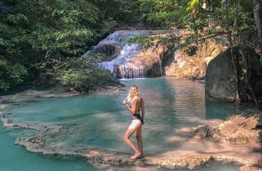 Erawan Waterfalls, Bangkok, Thailand