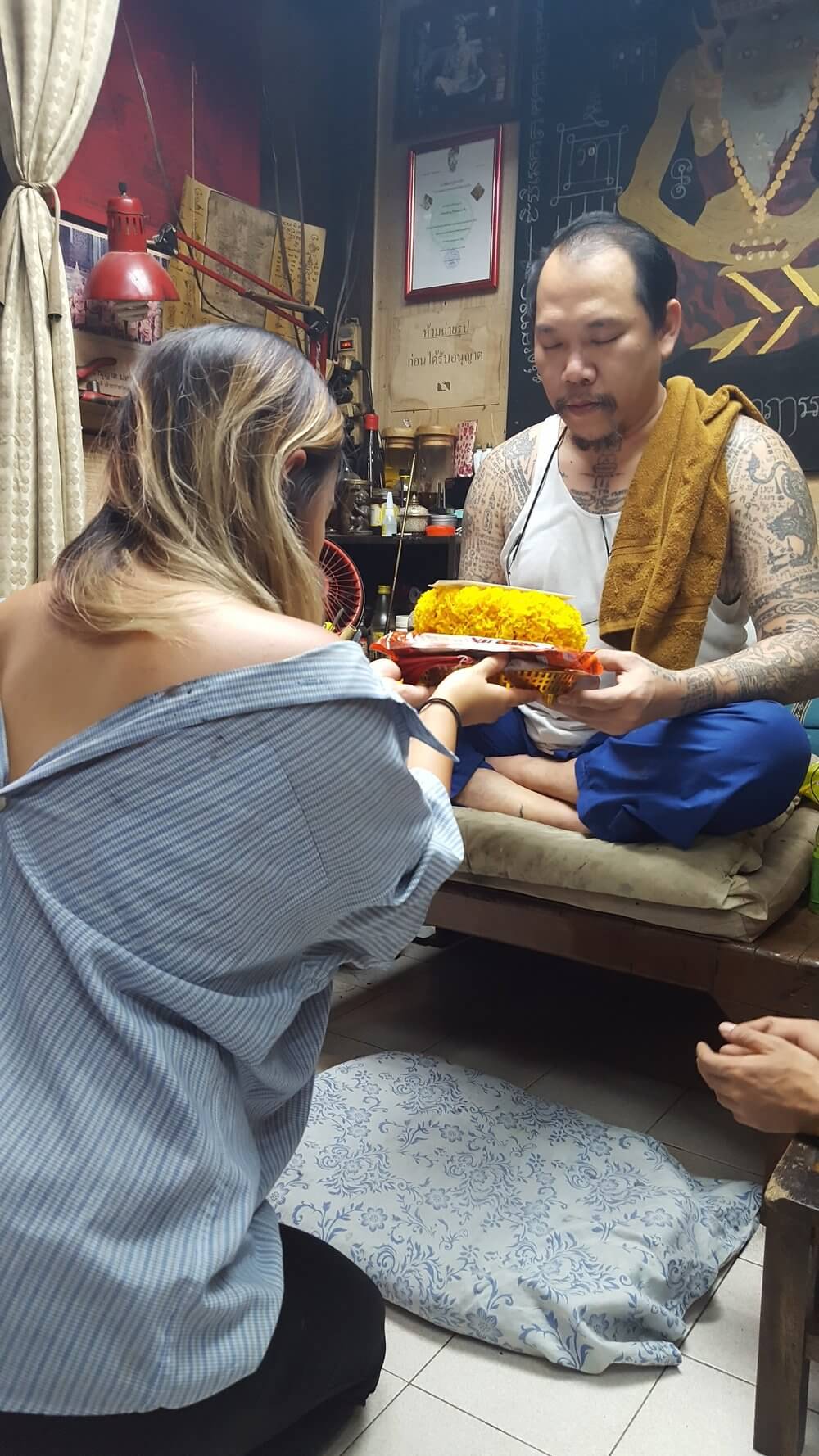 A Sak Yant Traditional Tattoo parlor, Bangkok