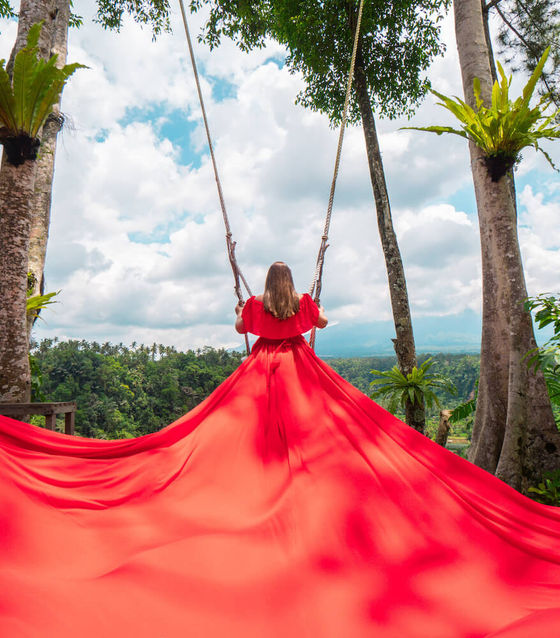 VIP Flying Dress Photoshoot - Swing, Birds Nest & Rice Terrace | Bali  Flying Dress Photoshoot