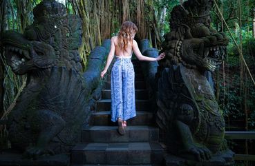 Posing at Monkey Forest