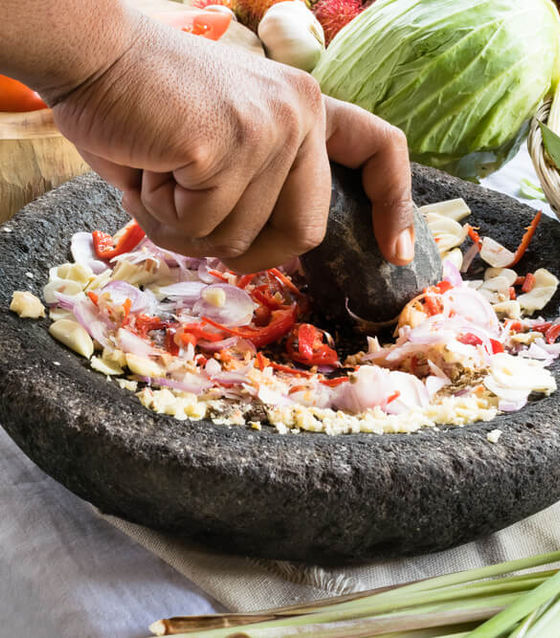 Cooking Indonesian food, Bali