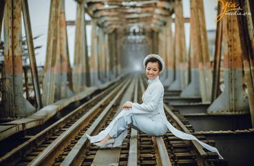 The railroad bridge in hanoi