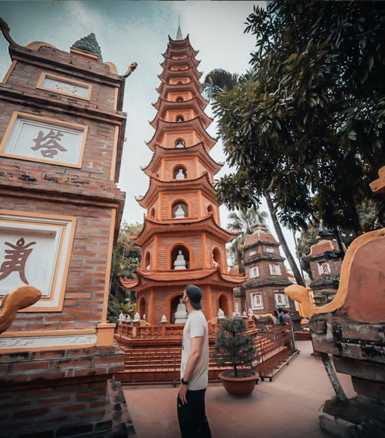 View of Tran Quoc Pagoda, Hanoi