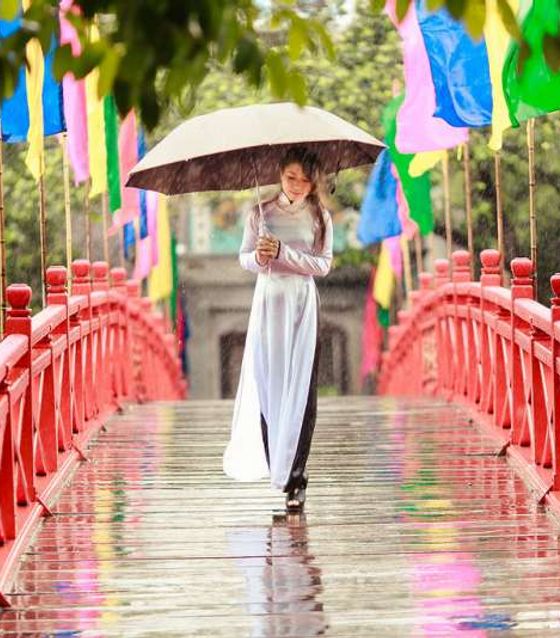 Red Bridge at the Walking Street in Hanoi