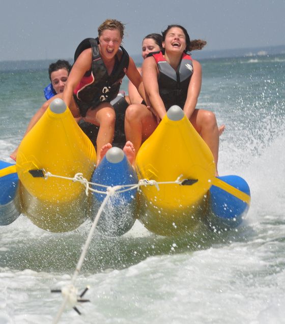 Banana boat in Bali