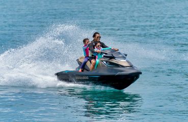 Jet skiing in Bali