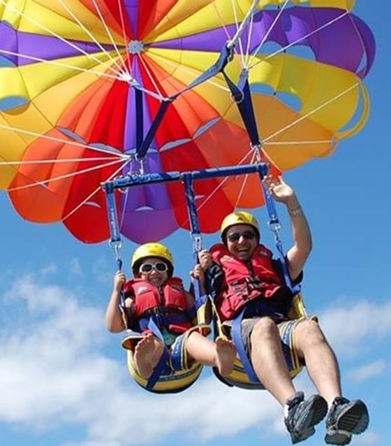Parasailing in Sanur, Bali